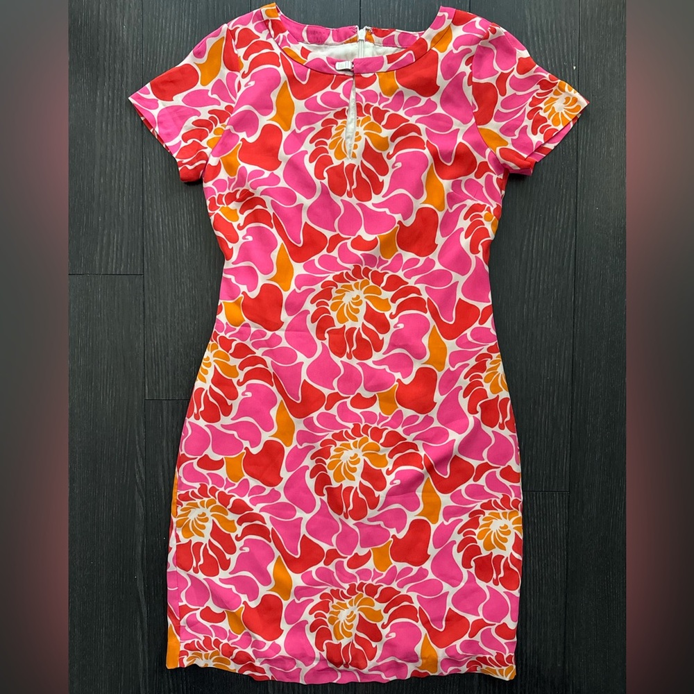 Banana Republic Pink and Orange Floral Dress